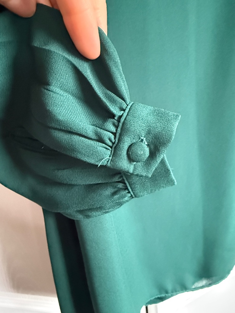 Lulus Status Update Forest Green Shift Dress - Size Small - Picture 3 of 4